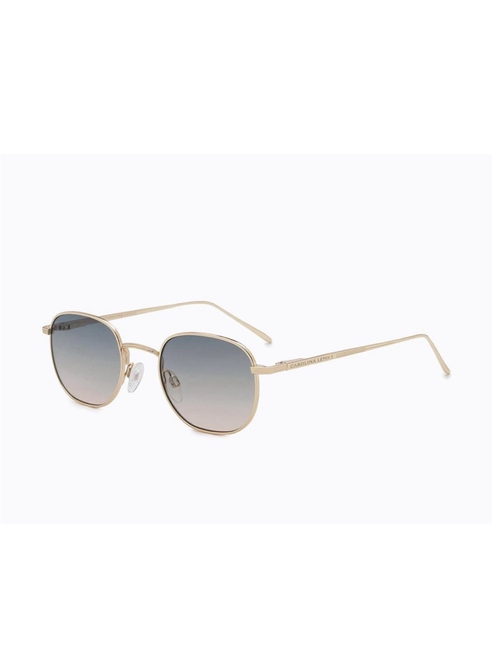 Gold Frame Sunglasses with Gray Gradient Lenses